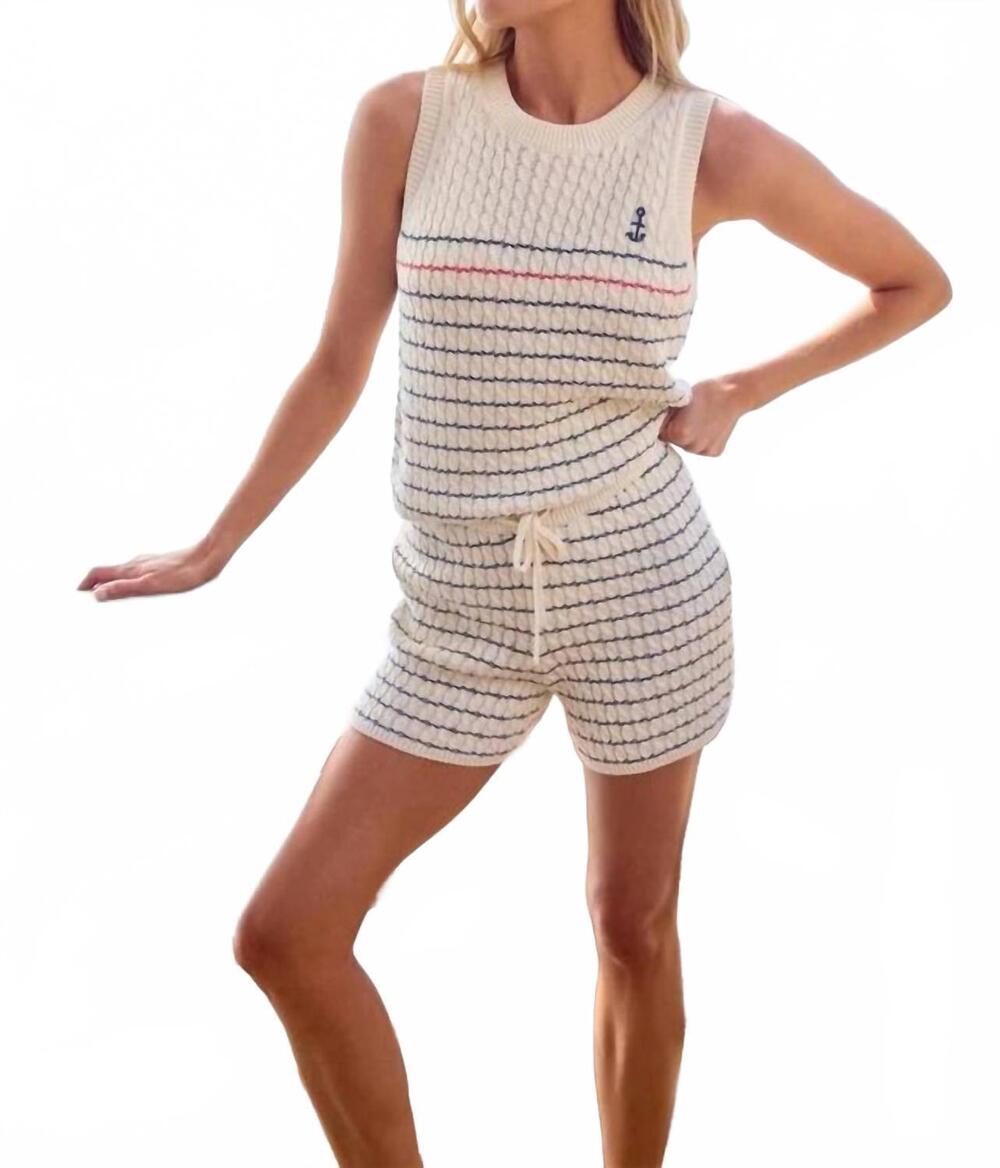 NEW STITCHES & STRIPES toni tank in red white and blue